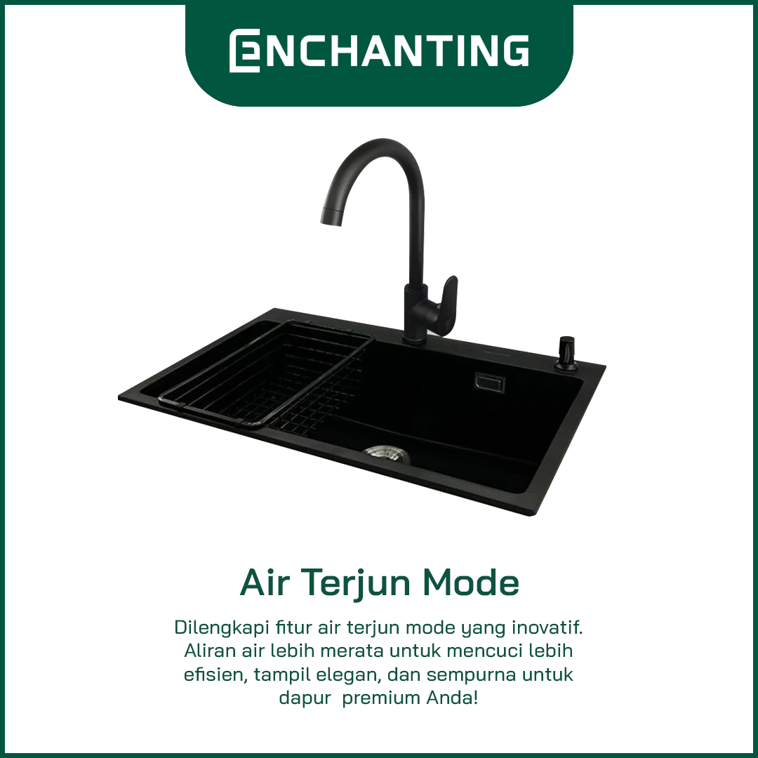 Granite Kitchen Sink Dapur / Bak Cuci Piring Europe Enchanting E1081