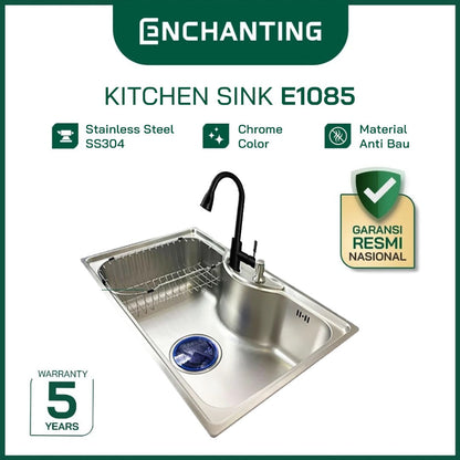 Kitchen Sink Bak Cuci Piring Europe Enchanting E1085 Stainless Steel