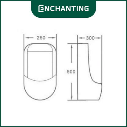 SET Urinal Toilet Europe Enchanting E1269 + E1537 NW