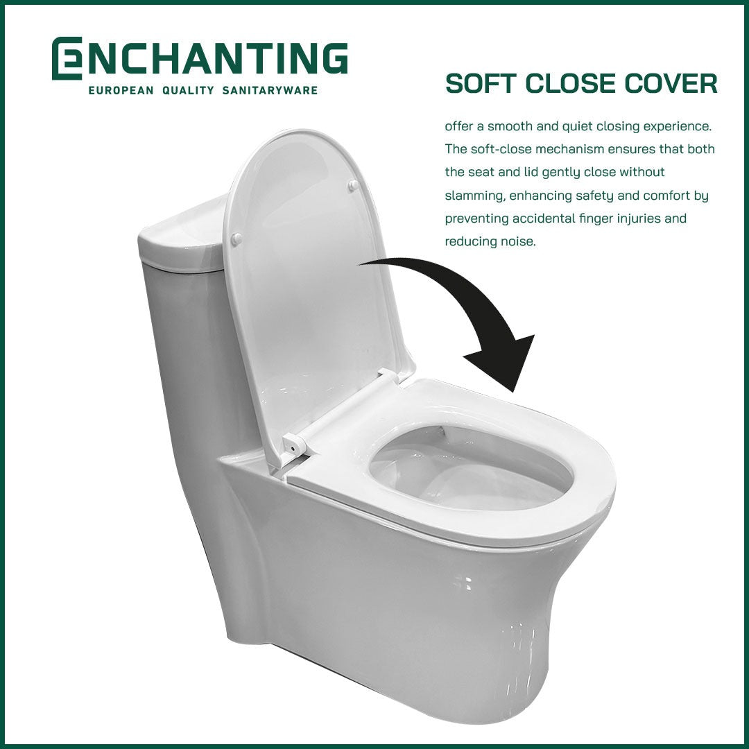 Toilet / Kloset Duduk Enchanting Siphonic Soft Close As 30 E1295