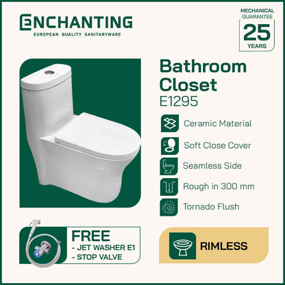 Toilet / Kloset Duduk Enchanting Siphonic Soft Close As 30 E1295