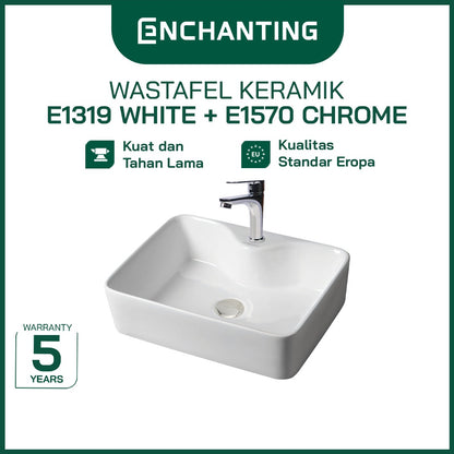 Wastafel SET Keramik Europe Enchanting E1319SET White