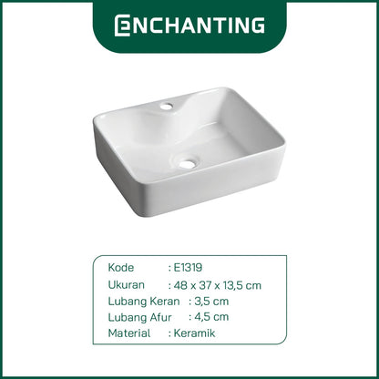 Wastafel SET Keramik Europe Enchanting E1319SET White