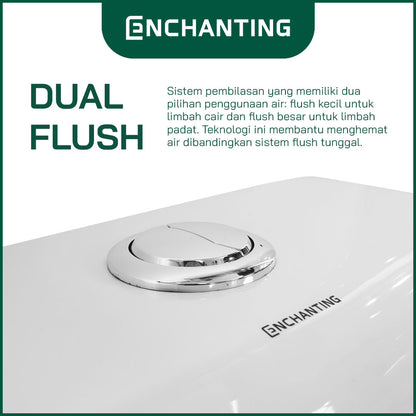 Toilet / Kloset Duduk Europe Enchanting E1333Eco