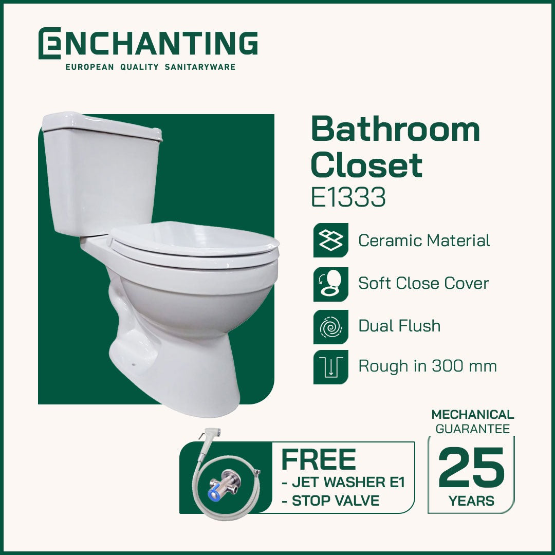 Toilet / Kloset Duduk Europe Enchanting E1333 Bergaransi