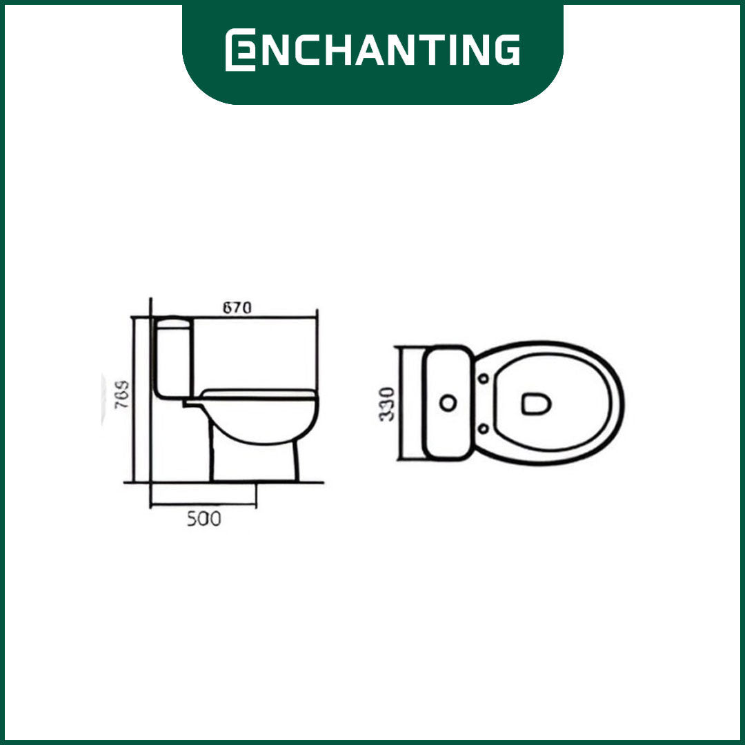 Toilet/Kloset Duduk Europe Enchanting E1337