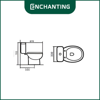Toilet/Kloset Duduk Europe Enchanting E1337