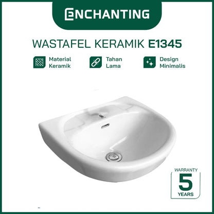 Wastafel Keramik Cuci Tangan Europe Enchanting E1345