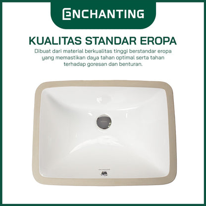 Wastafel Tanam Meja Kamar Mandi Europe Enchanting Enchanting E1358