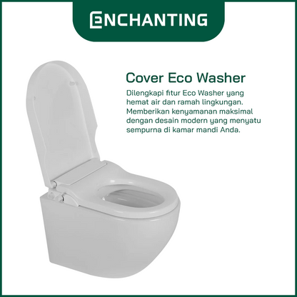 Wall Hung Toilet / Kloset Duduk Gantung Europe Enchanting E1360Eco