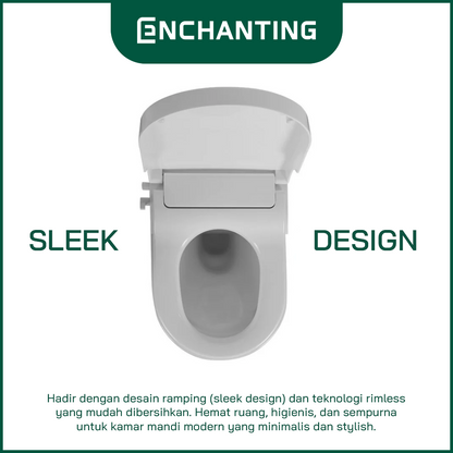 Wall Hung Toilet / Kloset Duduk Gantung Europe Enchanting E1360Eco