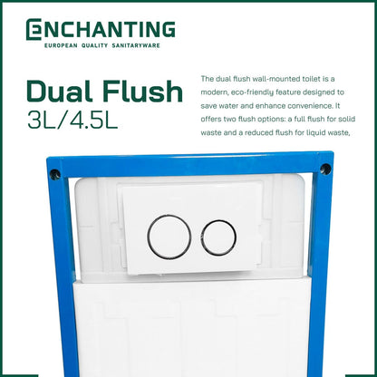 Wall Hung Toilet / Kloset Duduk Gantung Europe Enchanting E1365