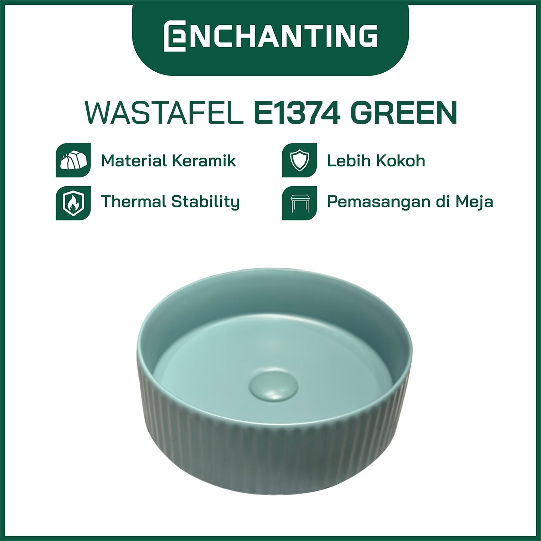 ENCHANTING Wastafel Meja Cuci Tangan Keramik Europe Enchanting E1374