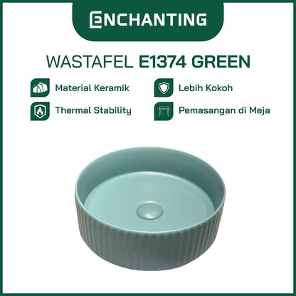 ENCHANTING Wastafel Meja Cuci Tangan Keramik Europe Enchanting E1374
