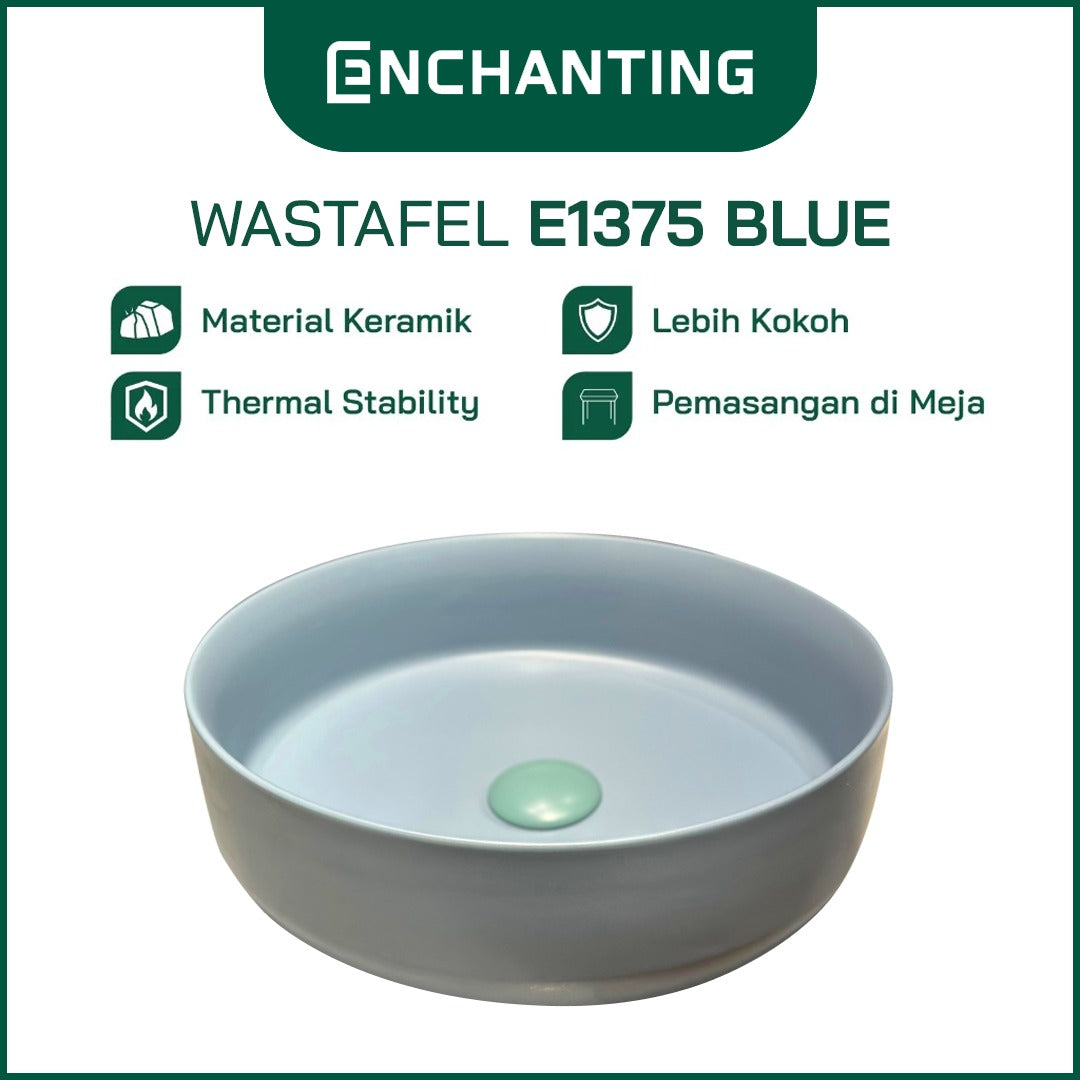 ENCHANTING Wastafel Meja Cuci Tangan Keramik Europe Enchanting E1375