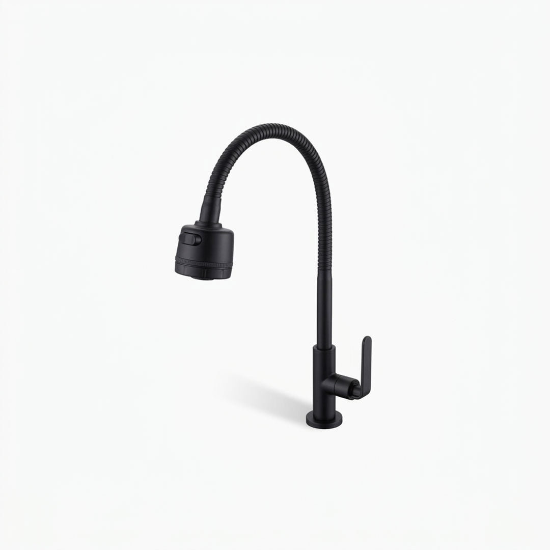 Kran Wastafel Cuci Piring / Kitchen Cold Europe Enchanting E1531 Black