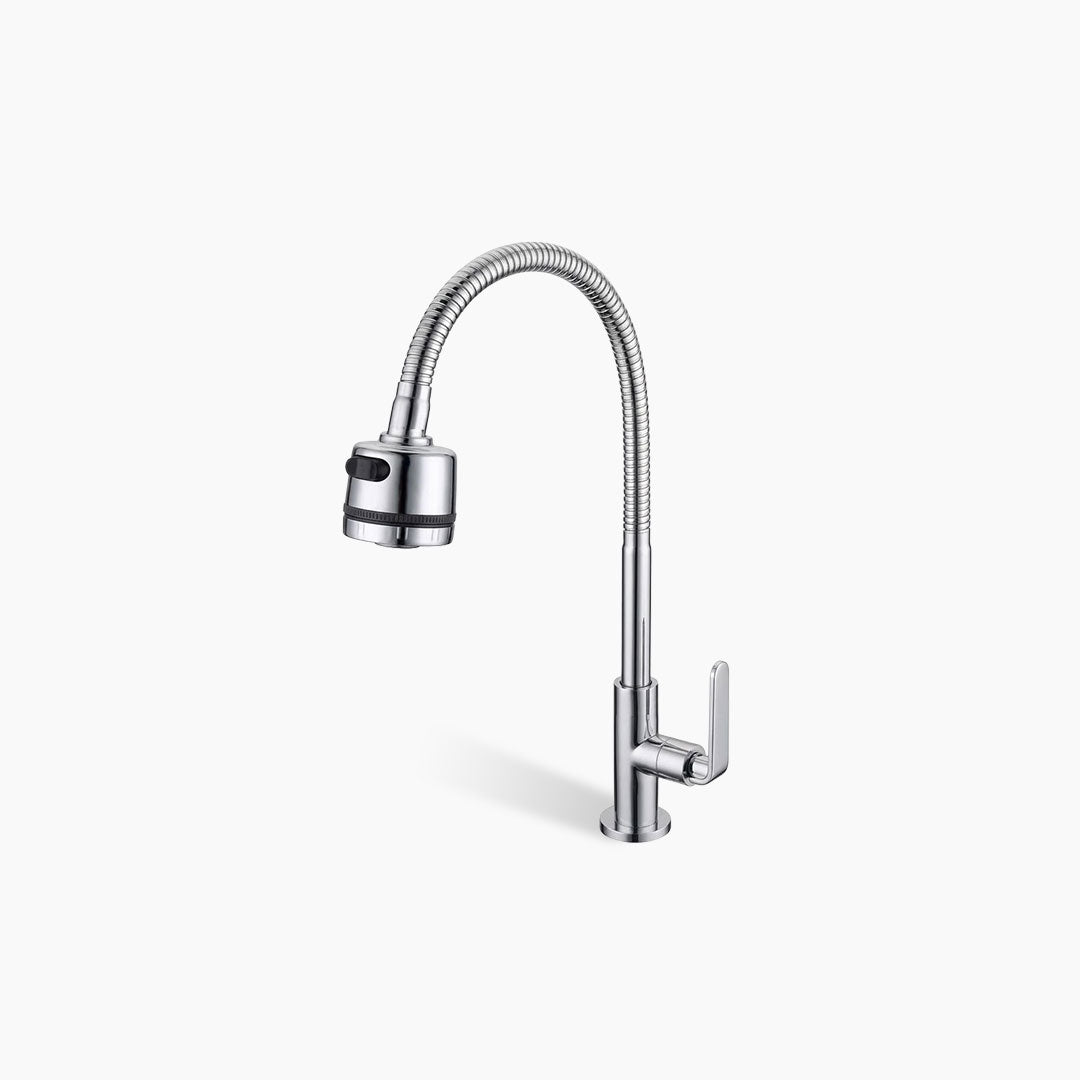 Kran Wastafel / Kitchen Angsa Tanam Europe Enchanting Chrome Cold E1531