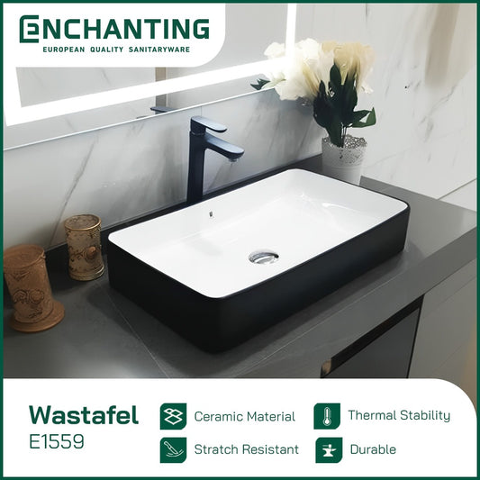 SET Wastafel Cuci Tangan Europe Enchanting E1559 Full Keramik