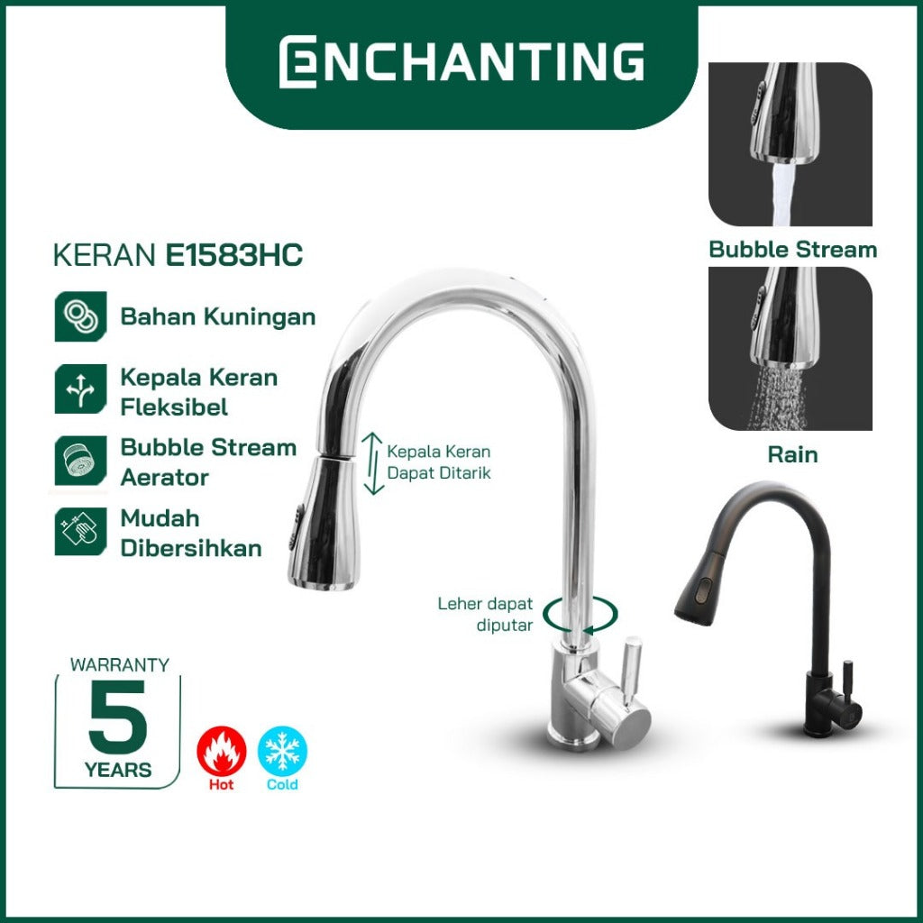 Keran Dapur Angsa Fleksibel Europe Enchanting E1583