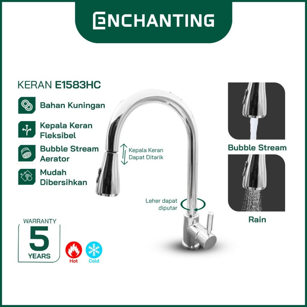 Keran Dapur Angsa Fleksibel Europe Enchanting E1583