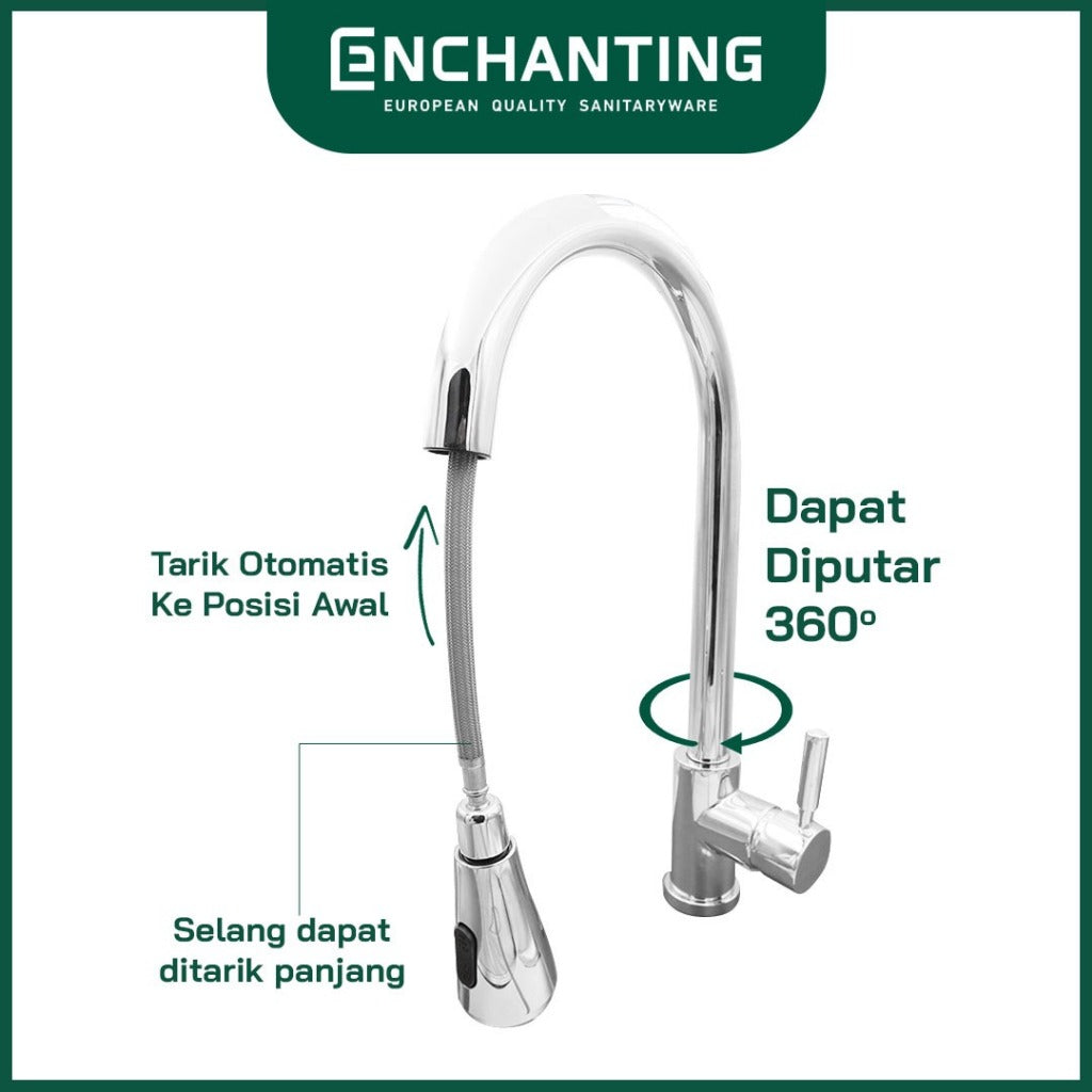 Keran Dapur Angsa Fleksibel Europe Enchanting E1583