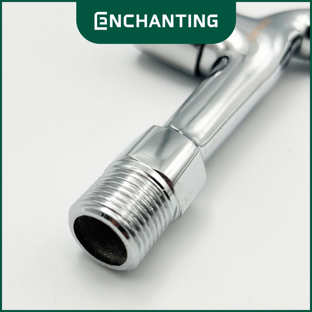 ENCHANTING Keran Air Tembok Air Dingin Kuningan Chrome Tebal Minimalis Tahan Lama E1596 Bergaransi