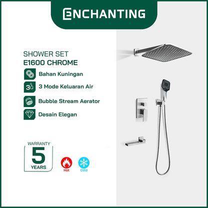 Shower Set Tanam Dinding Kamar Mandi Europe Enchanting E1600