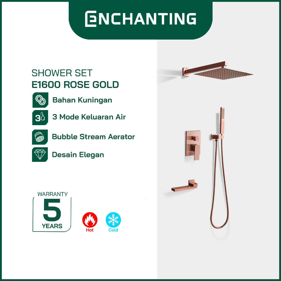 Shower Set Tanam Dinding Kamar Mandi Europe Enchanting E1600