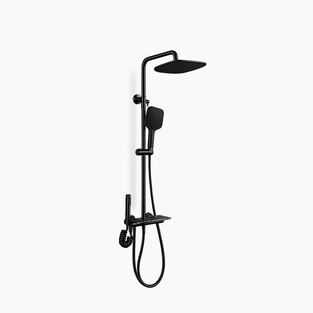 Shower Set Black Design Europe Enchanting E1696 Piano Series