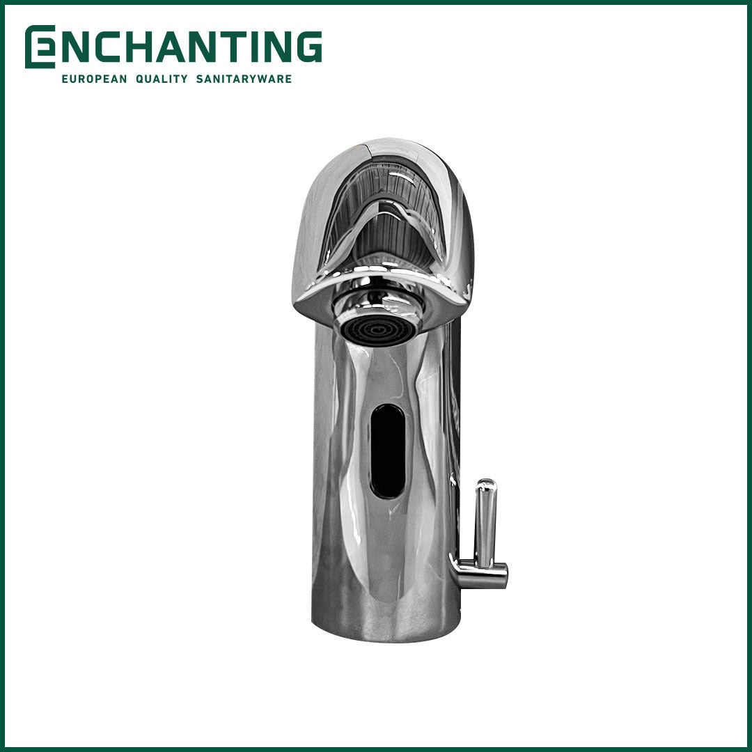 Kran Wastafel Sensor Otomatis Enchanting E180 Hot & Cold Chrome