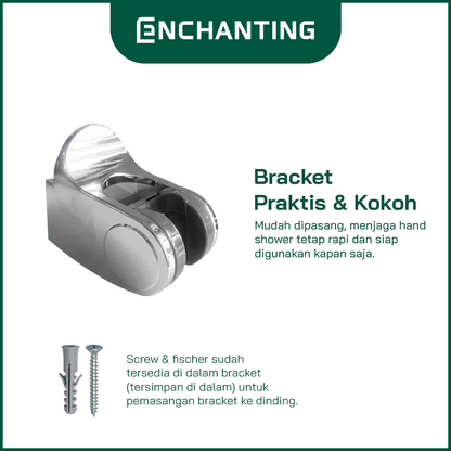 Hand Shower Crome High Quality 3 Fungsi Enchanting E216