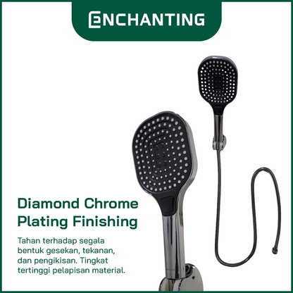 ENCHANTING Hand Shower Kamar Mandi Kepala Shower 4 Mode Air Material ABS E221