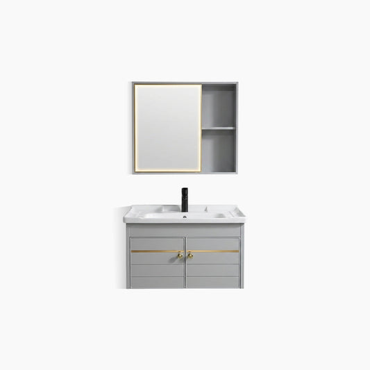 Wastafel Kabinet Minimalis Cermin Kamar Mandi Europe Enchating E6040