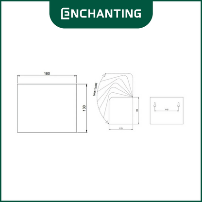 Paper Holder Tempat Tissue Kamar Mandi Europe Enchanting E839 Stainless 304