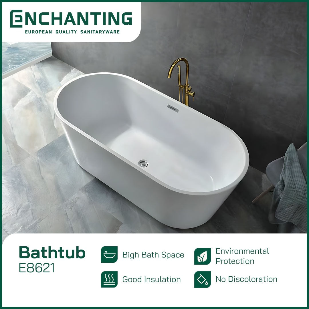 Bathtub Free Standing Kamar Mandi Europe Enchanting BathTub E8621