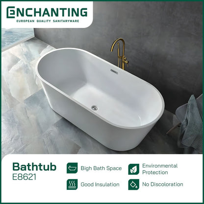 Bathtub Free Standing Kamar Mandi Europe Enchanting BathTub E8621