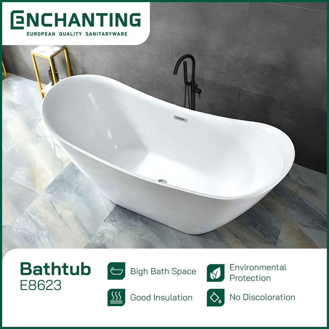 Bathtub Free Standing Kamar Mandi Europe Enchanting BathTub E8623