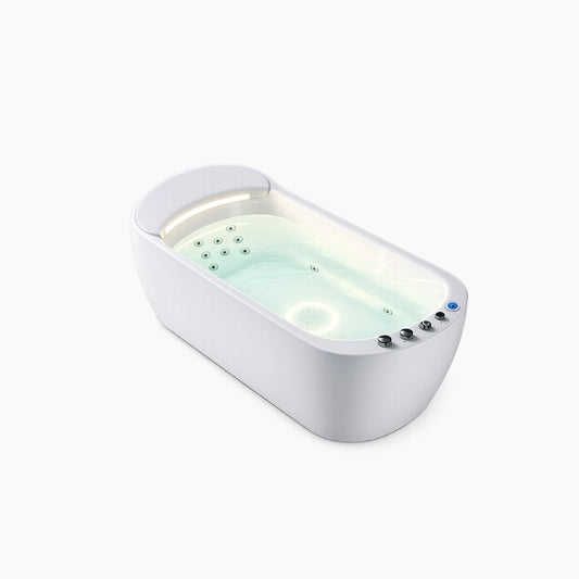 ENCHANTING Bathtub Whirlpool Free Standing LED Kamar Mandi Europe Enchanting Akrilik Luxury Modern E8625