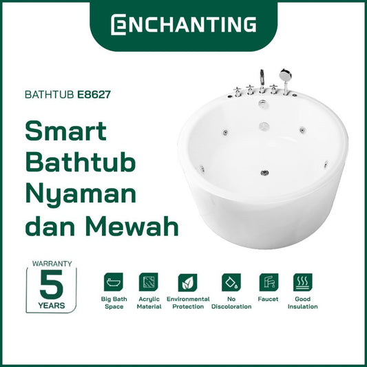 ENCHANTING Smart Bathtub Kamar Mandi Acrylic Material E8627