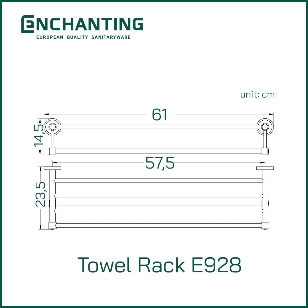 Rak Tempat Handuk / Towel Holder Enchanting E928