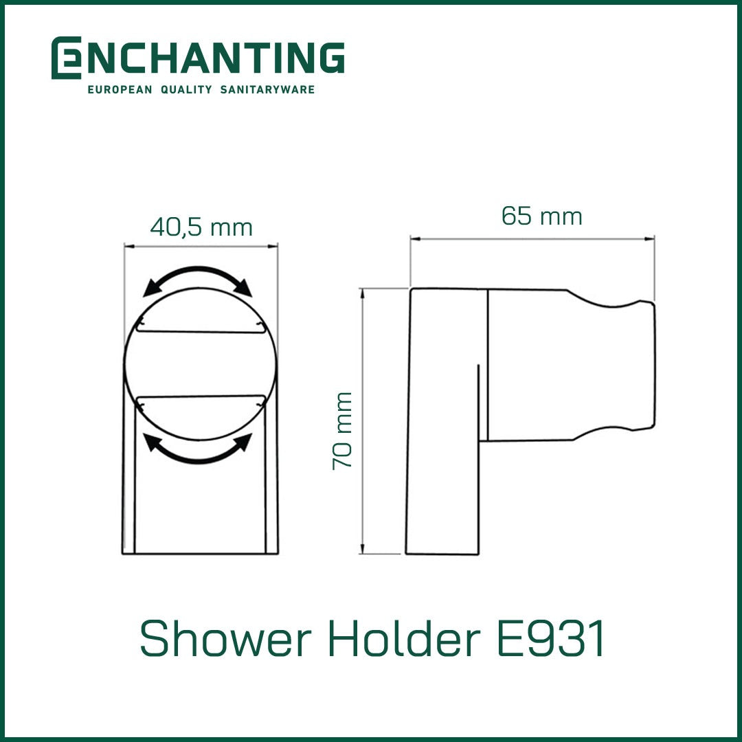 Shower Holder Gantungan Hanger Handshower Europe Enchanting E931/E776