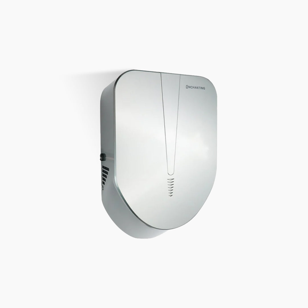 ENCHANTING Automatic Hand Dryer Pengering Tangan Kamar Mandi Sensor otomatis Material ABS Grey Abu-Abu instalasi wall mount - tanam dinding Modern Elegan Europe Enchanting E934