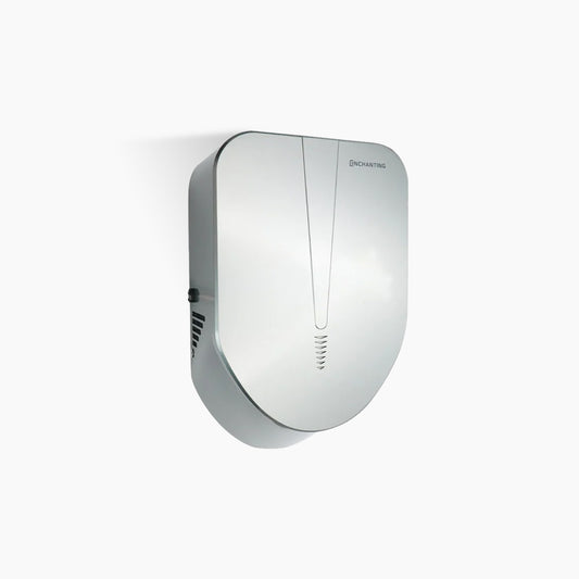 ENCHANTING Automatic Hand Dryer Pengering Tangan Kamar Mandi Sensor otomatis Material ABS Grey Abu-Abu instalasi wall mount - tanam dinding Modern Elegan Europe Enchanting E934