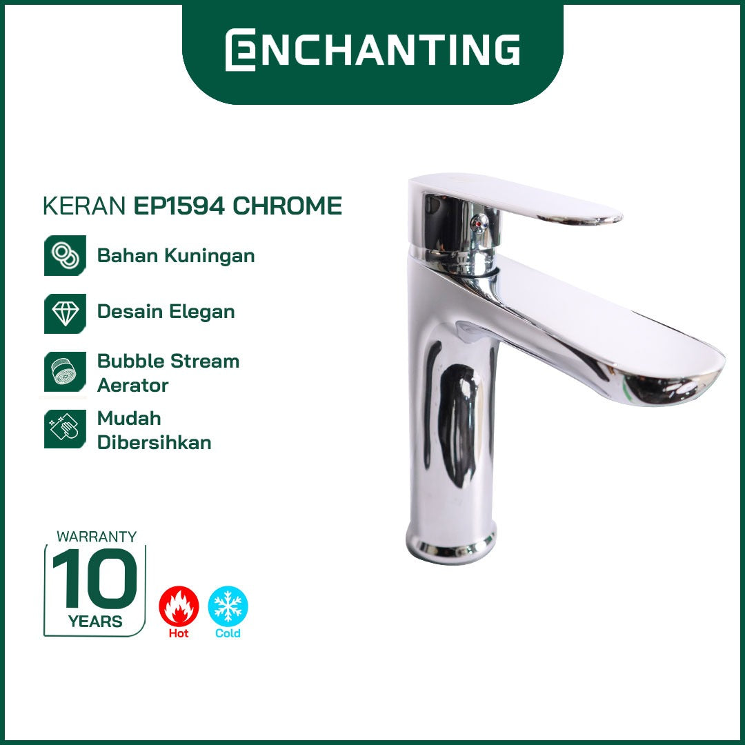 ENCHANTING Keran Wastafel Cuci Tangan Panas Dingin Kamar Mandi EP1594 Kran Air