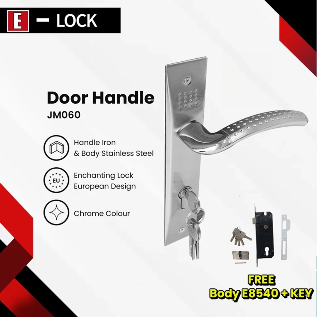 Kunci Pintu SET Elock Europe Enchanting JM060+8540+K60SET