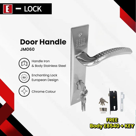 Kunci Pintu SET Elock Europe Enchanting JM060+8540+K60SET