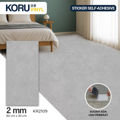 KORU Lantai Vinyl Sticker Premium Motif Batu Korea Parket Stiker (DUS)