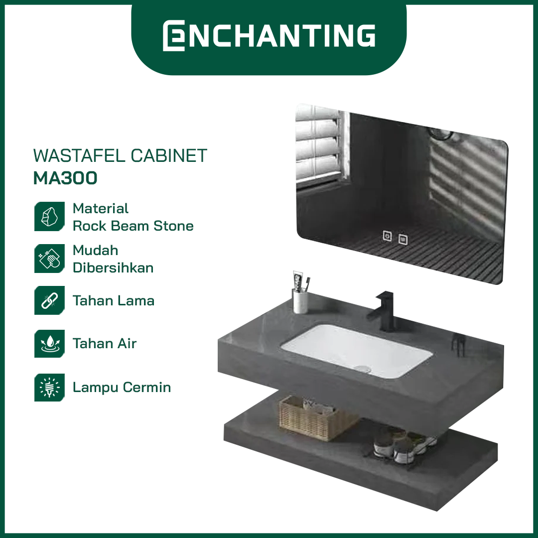 ENCHANTING Wastafel Kabinet Handmade Europe Enchanting Rock Beam Stone MA300 MA301