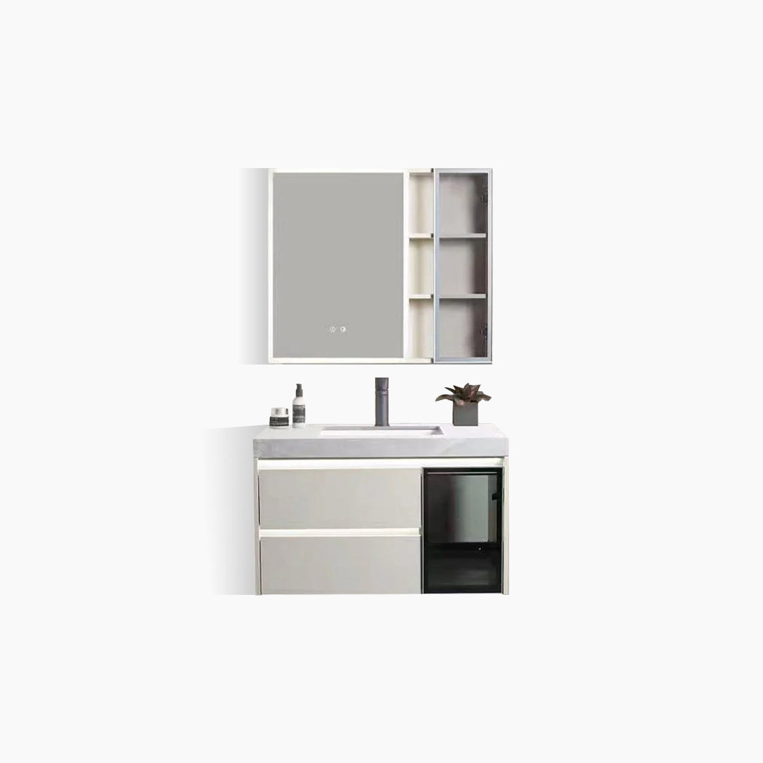 ENCHANTING Wastafel Cabinet Kamar Mandi Cuci Tangan Kabinet Washtafel set komplit PVC Waterproof Modern MA304-80