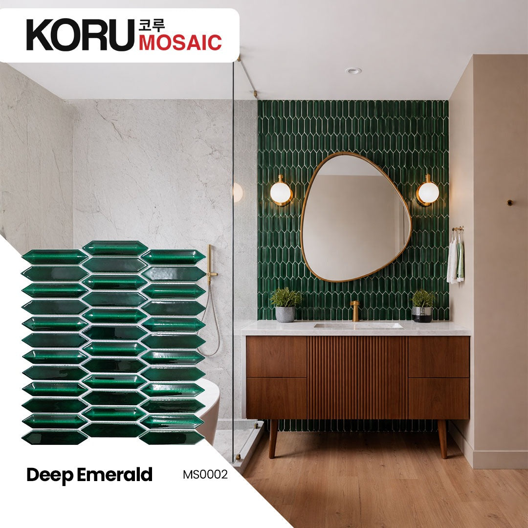 KORU Wallpanel Dinding Mosaic Dekorasi Rumah Modern Jewel Series Shiny Premium 300mmx190mm Minimalis Harga Per DUS